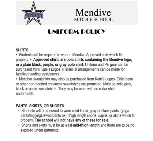 Mendive Uniform Policy